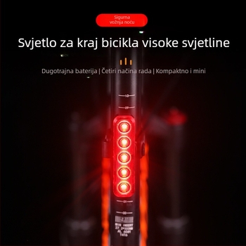 LED zadnja svjetiljka za bicikl s više načina rada, punjiva — Jiuyue/yuuisd
