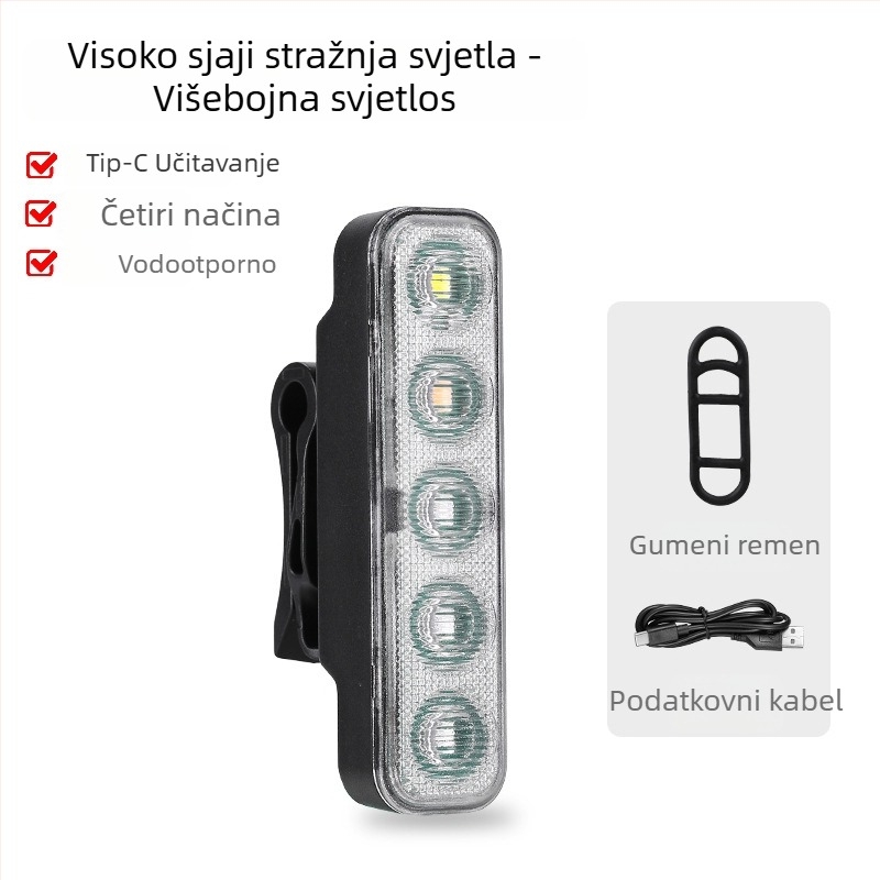 LED zadnja svjetiljka za bicikl s više načina rada, punjiva — Jiuyue/yuuisd