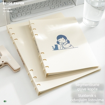 SENMU blok s šest rupa za listove, Dowling papir, uklonjive stranice, kompatibilan s refilom