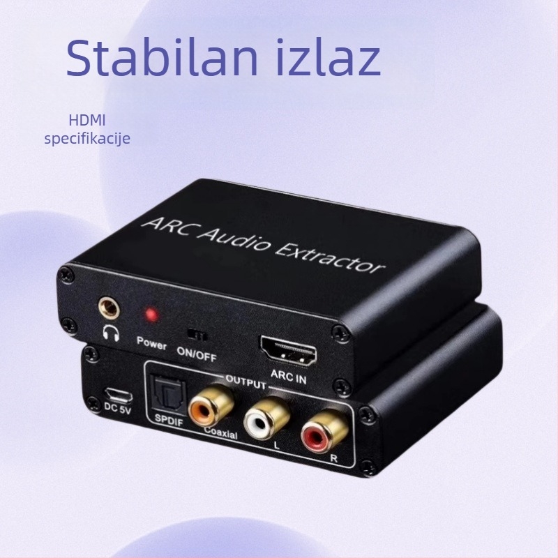 HDTV ARC DAC audio adapter s optičkim i koaksijalnim izlazom, pretvarač zvuka za slušalice 3,5 mm