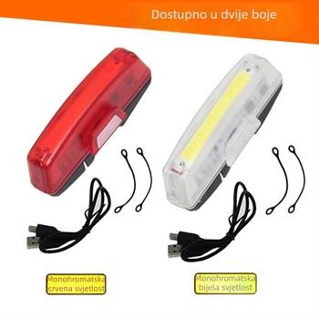 PAGAO USB COB stražnja svjetiljka za planinske bicikle uz upozoravajuću svjetlost za noćnu vožnju