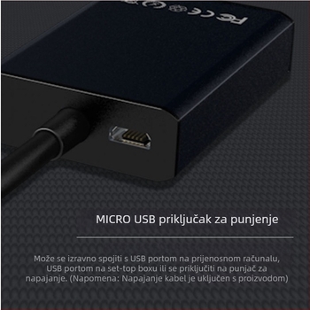 VGA na HDMI pretvarač s audio, napajanje, 1080P za TV