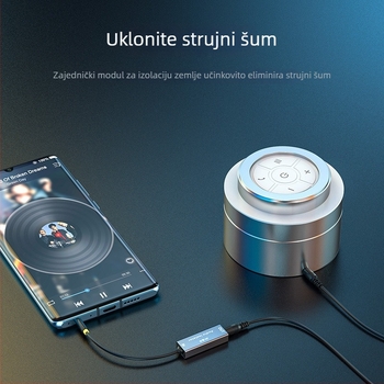 Jinghua Z100 Audio Adapter za Liniju s Izolacijom Šuma Zajedničkog Uzemljenja, 10 cm Kabel