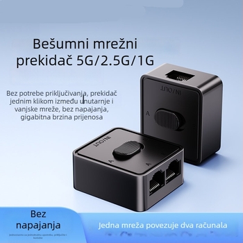 2-portni RJ45 gigabitni mrežni prekidač, na skladištu