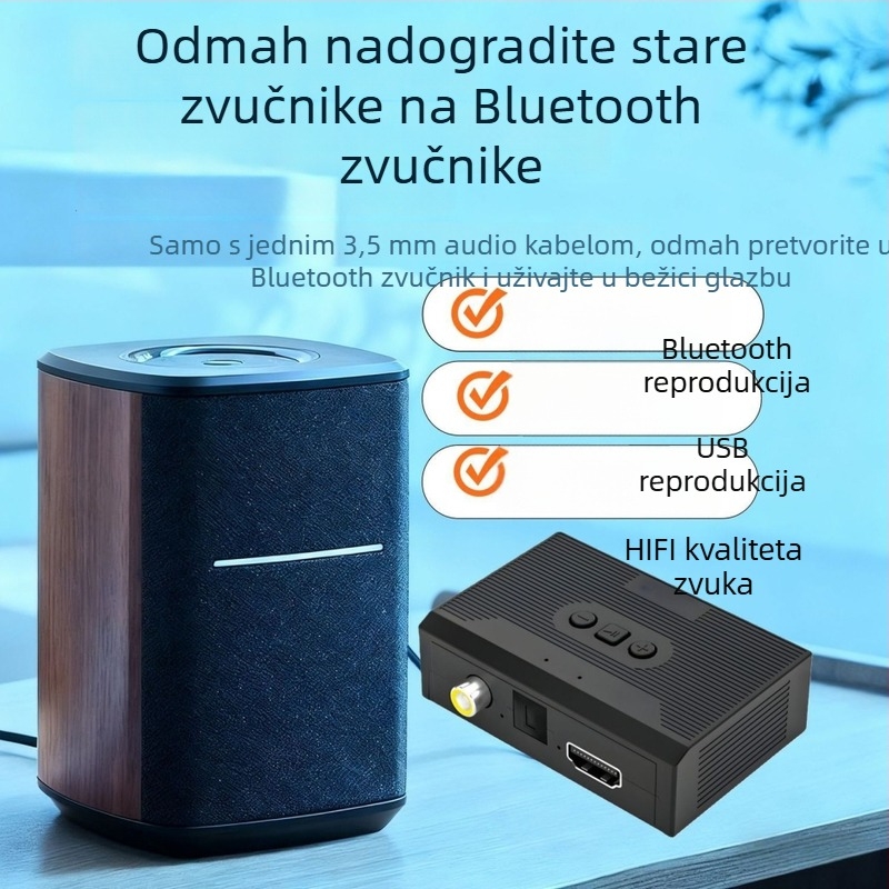 Audio pretvarač Xl8 s rezolucijom 480P, kabel duljine 0,8 m, daljinsko buđenje i upravljanje napajanjem