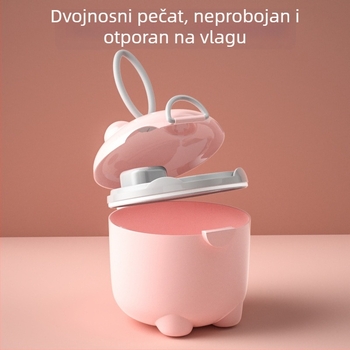 Kutija za bebine mlijeko u prahu, dvostruki sloj dizajn, brend Tired, pogodna od rođenja do 3 godine