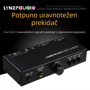 3x3 balansirani signalni preklopnik s regulacijom glasnoće izvora – Model B082
