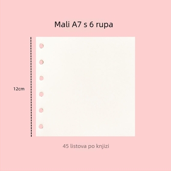 6-dijel kvadratni listovi za ljepljivi bilježnicu, šumski papir, 45 listova, prilagodljiva obrada