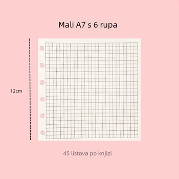 6-dijel kvadratni listovi za ljepljivi bilježnicu, šumski papir, 45 listova, prilagodljiva obrada