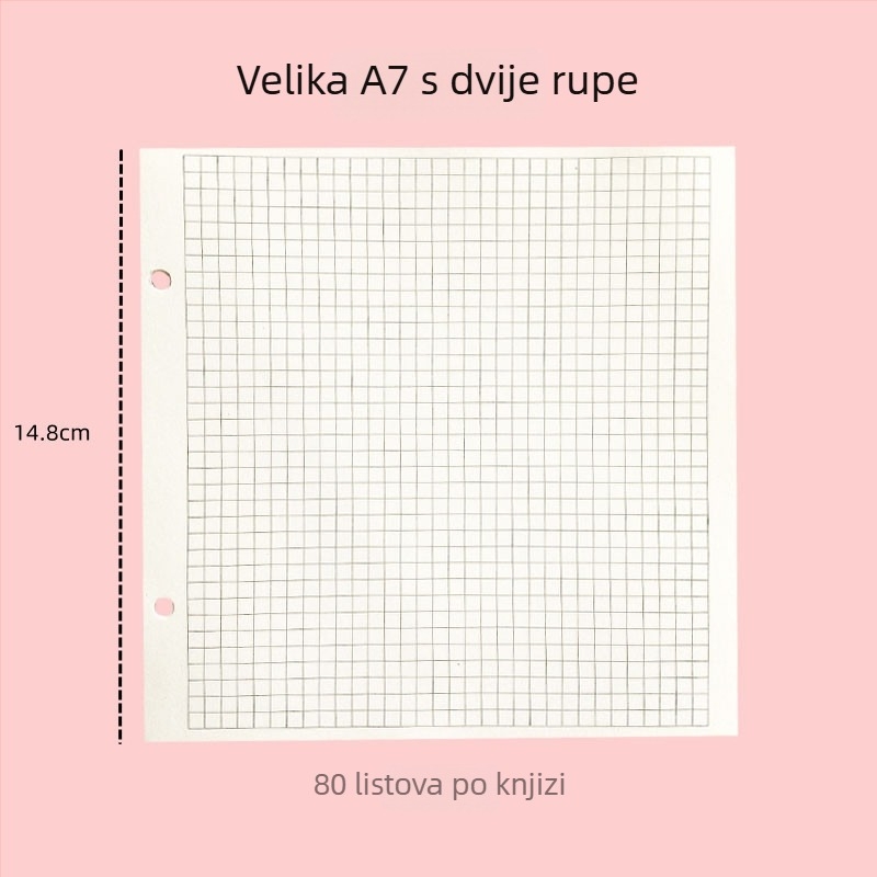6-dijel kvadratni listovi za ljepljivi bilježnicu, šumski papir, 45 listova, prilagodljiva obrada