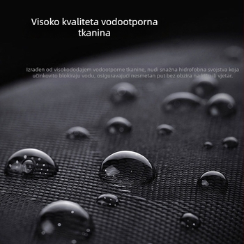 Vodootporni radni smock s kapuljom - dugi rukavi, poliester tkanina, poliester podstava, za četiri sezone