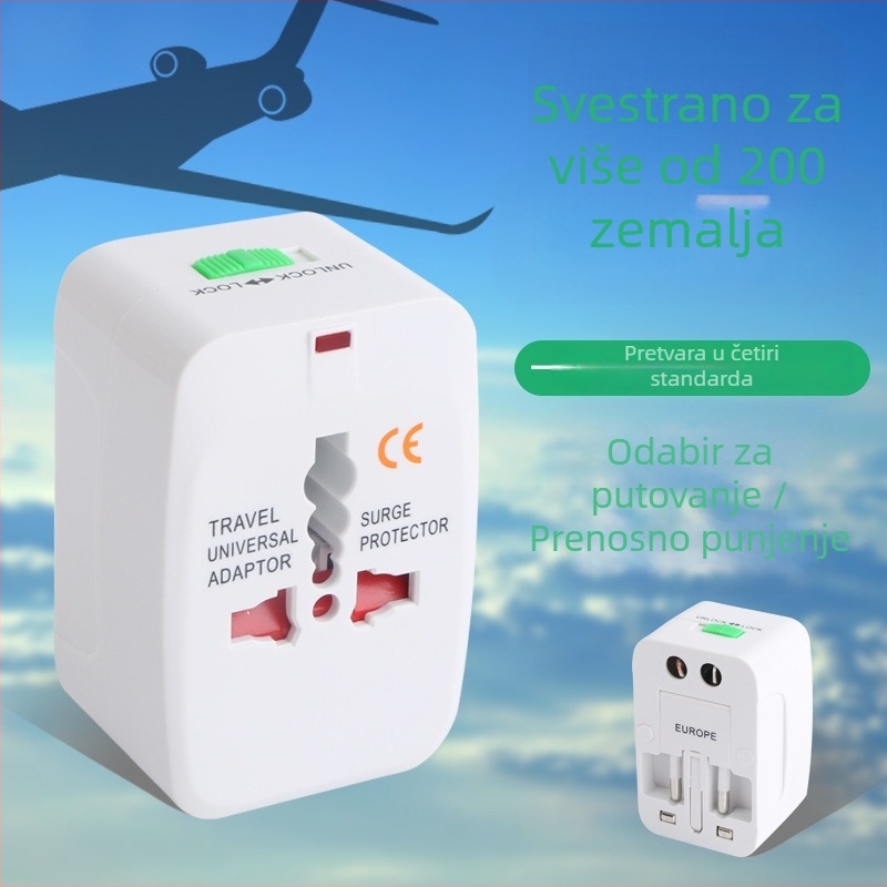 Cow Univerzalni pretvarač utičnice – Višestrani putni adapter US/EU/UK
