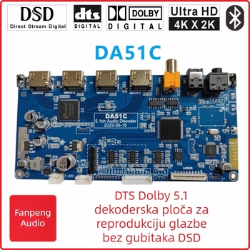 Audio pretvarač UBolon DEC51C, rezolucija 3840x2160, Windows kompatibilan, za kućno kino