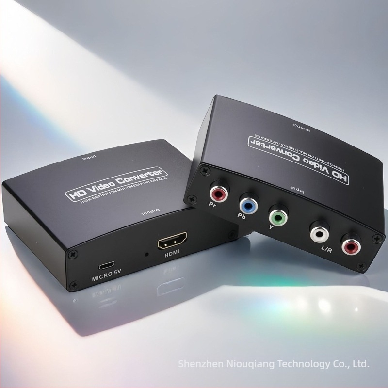 newkeng NK-P60 YPbPr na HDMI konverter, prekidač/rasporednik, 1080p, daljinsko buđenje, upravljanje napajanjem