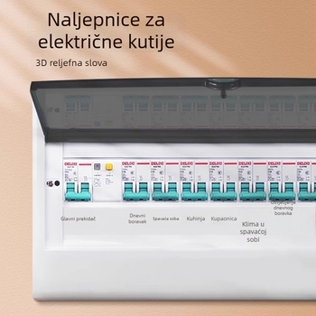 Identifikacijska naljepnica za kutiju brojila — za glavni prekidač i utičnice, plastična, moderni minimalistički stil, za komercijalne i kućne prostore