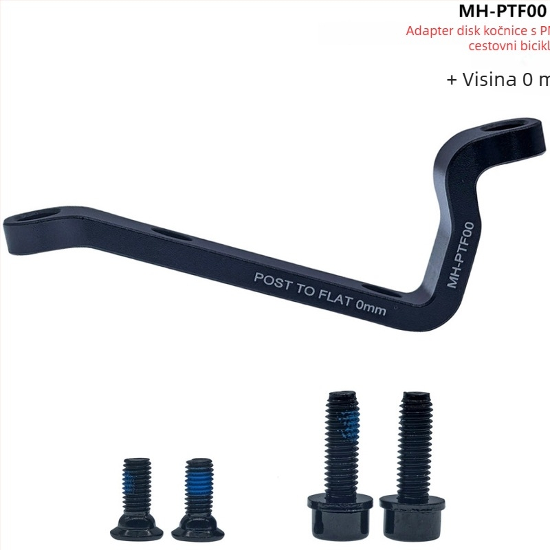 Disk адаптер za MTB na cestovni bicikl, model MH-PTF20/MH-PTF00, pogodan za mehaničke/hidraulične kočnice, montaža klampskog tipa