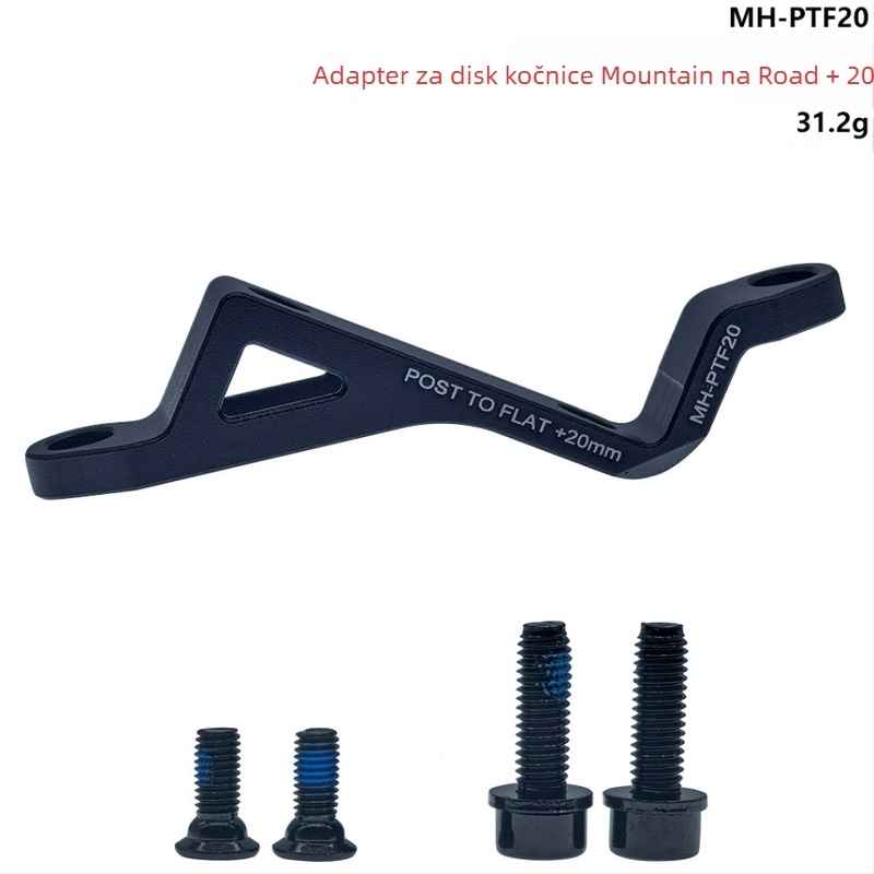 Disk адаптер za MTB na cestovni bicikl, model MH-PTF20/MH-PTF00, pogodan za mehaničke/hidraulične kočnice, montaža klampskog tipa