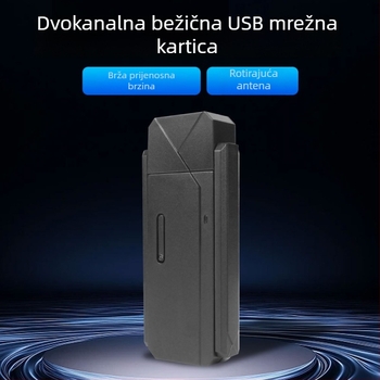 Bežična WiFi mrežna kartica USB 3.0 1800Mbps za desktop i laptop – Plug and Play, USB sučelje, 802.11b/g/n
