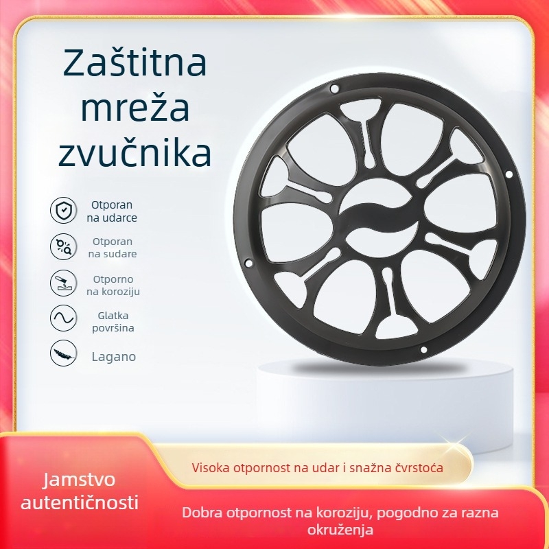 Poklopac mrežaste zvučnika s ukrasnim krugom za zaštitu subwoofera – audio dodaci