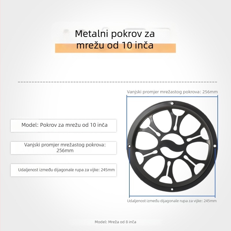Poklopac mrežaste zvučnika s ukrasnim krugom za zaštitu subwoofera – audio dodaci