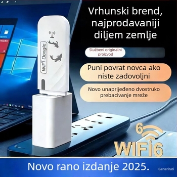 Nova prijenosna WiFi usmjerivač – za mobilnu upotrebu, automobil, dom za studente i najam soba, 2,4/5 GHz, 150 Mbps, 802.11n