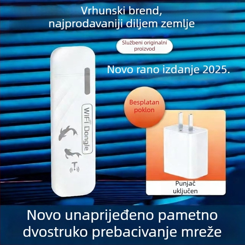 Nova prijenosna WiFi usmjerivač – za mobilnu upotrebu, automobil, dom za studente i najam soba, 2,4/5 GHz, 150 Mbps, 802.11n