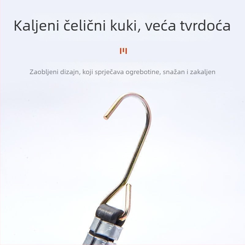 Elastična gumena traka s dvostrukom kopčom, marka Friendly, za motocikle, električne bicikle, prtljažnike i prtljagu