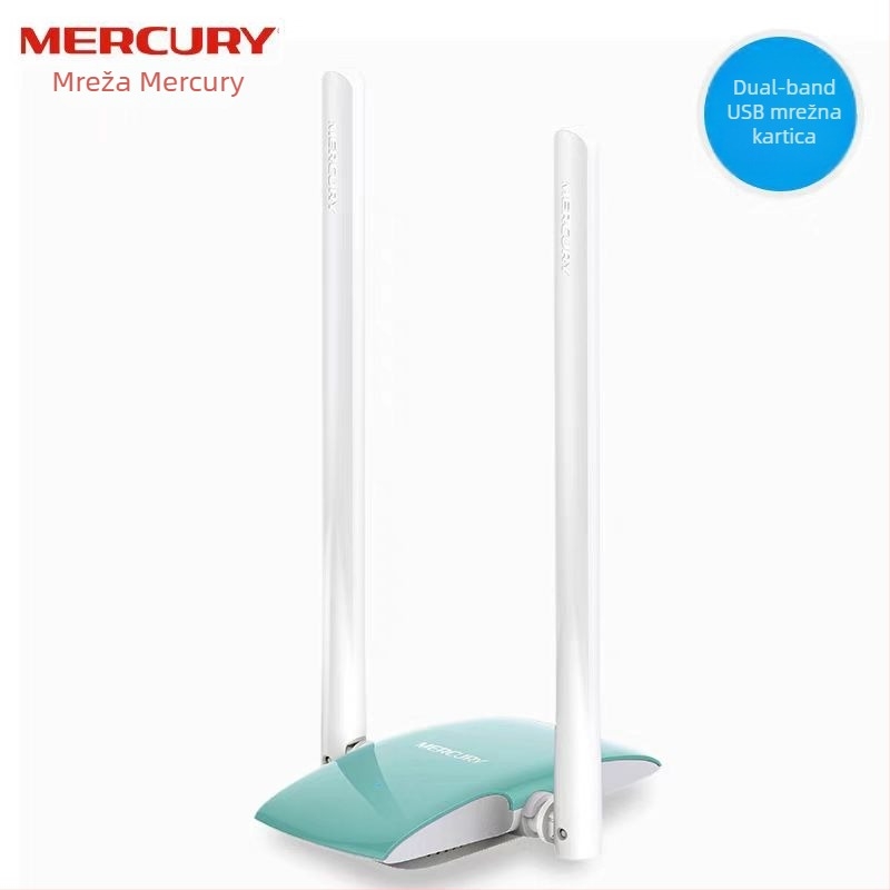 Mercury Ud13H USB bežični gigabitni mrežni adapter (Dual-Band, bez drajvera, 10/100/1000 Mbps)