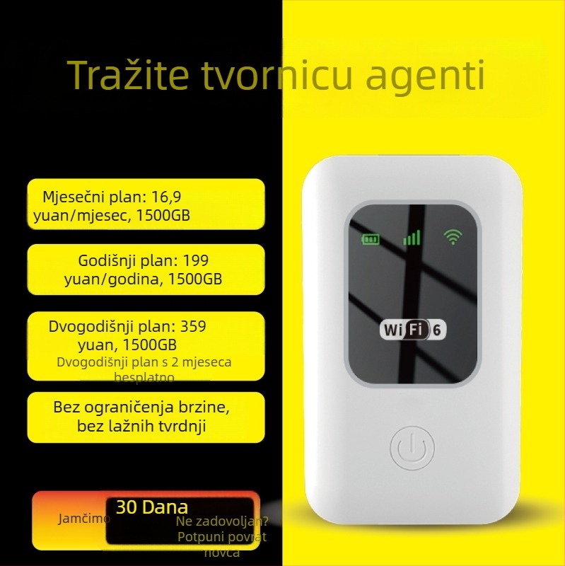 Prijenosni 4G Wi‑Fi hotspot TM20-01, 150Mbps, 802.11n, Wi‑Fi 6 kompatibilan