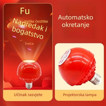 LED žarulja sa sedam boja koja se mijenja za posebne efekte, 220V, plastično kućište, PC sjenilo, napajanje iz utičnice, bez regulatora svjetla