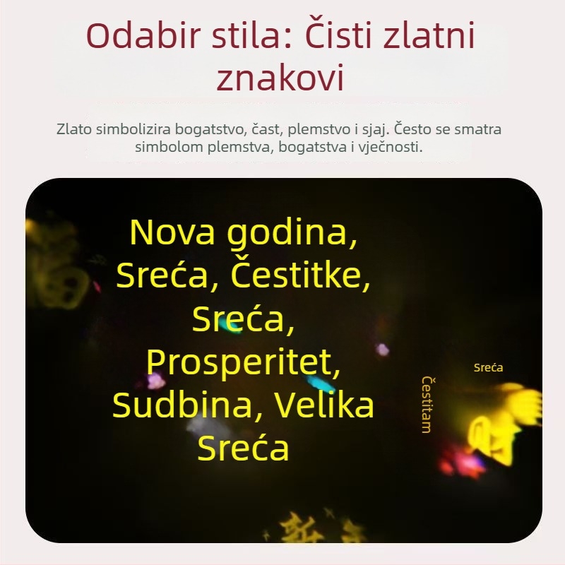 LED žarulja sa sedam boja koja se mijenja za posebne efekte, 220V, plastično kućište, PC sjenilo, napajanje iz utičnice, bez regulatora svjetla
