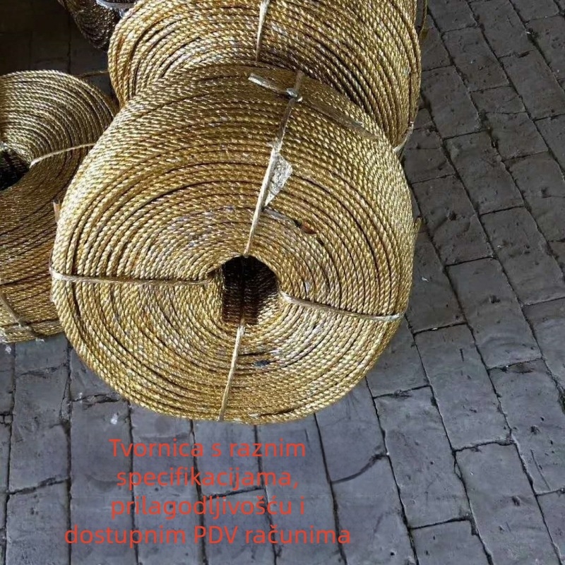 Pleteno polipropilensko pakirajuće uže, nosivost 200 kg, za spajanje
