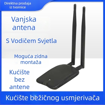 Kućište bežične mrežne kartice – ABS kućište, USB, visoka snaga, dvostruka antena