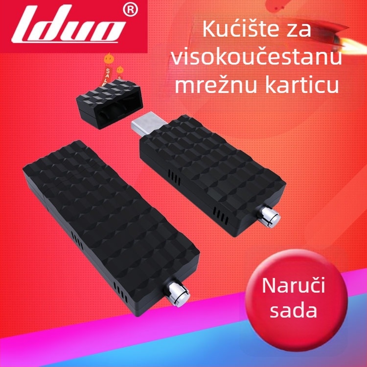Kućište bežične mrežne kartice s USB kućištem, Bluetooth adapterom i SMA sučeljem antene (ABS materijal; OEM)