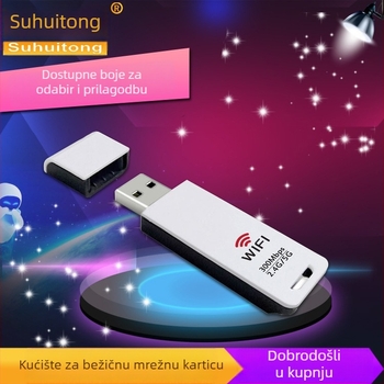 Plastično kućište za bežični USB Wi‑Fi adapter s trakom za nošenje