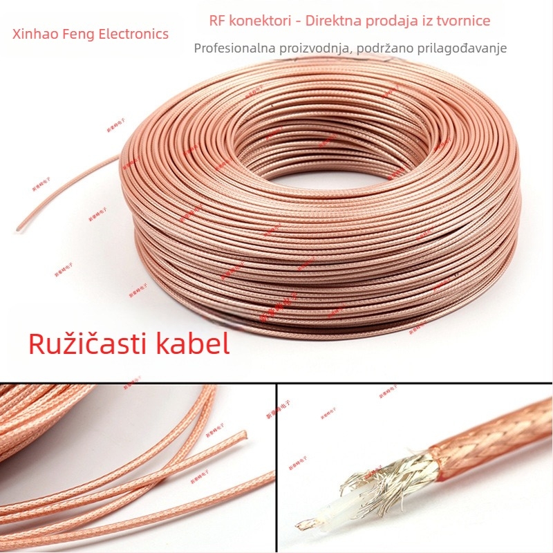 SMA-J muški na muški RF/GSM/GPRS/Wi-Fi/Bluetooth produžna antena s RG316 koaksijalnim kabelom