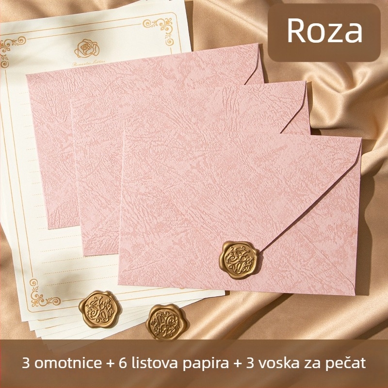 Set mirisnih omotnica i pisma s mirisom — pozdravna kartica, retro kineski stil, ljubavno pismo i vjenčana pozivnica