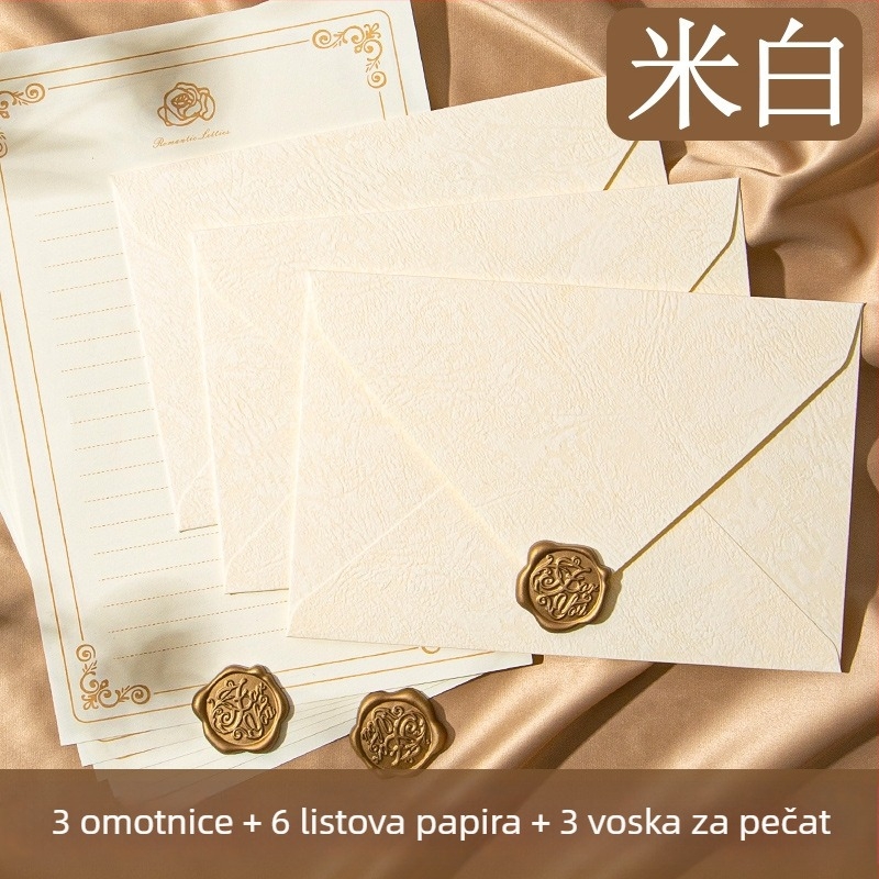 Set mirisnih omotnica i pisma s mirisom — pozdravna kartica, retro kineski stil, ljubavno pismo i vjenčana pozivnica