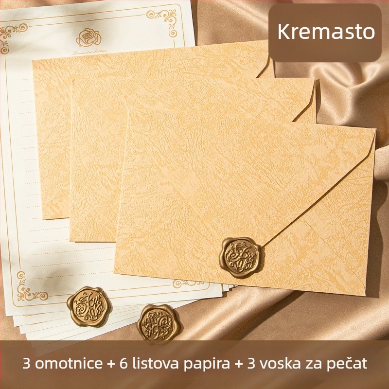 Set mirisnih omotnica i pisma s mirisom — pozdravna kartica, retro kineski stil, ljubavno pismo i vjenčana pozivnica