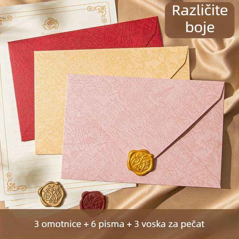 Set mirisnih omotnica i pisma s mirisom — pozdravna kartica, retro kineski stil, ljubavno pismo i vjenčana pozivnica