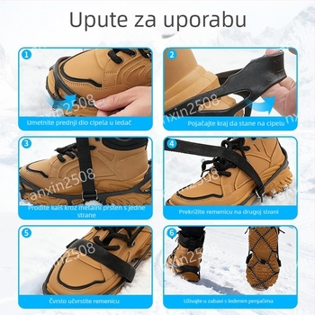 Protizklizni klamponi za cipele za led i snijeg, visokotlačni hvat, TPES materijal