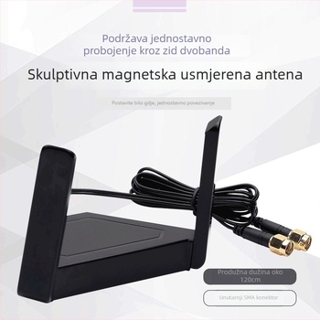 Fenwei Desktop bežična mrežna kartica s vanjskom antenom, dvopojasna, visoko dobitak usmjerena antena, SMA priključak, produžetak antene 1,5 m
