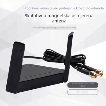 Fenwei Desktop bežična mrežna kartica s vanjskom antenom, dvopojasna, visoko dobitak usmjerena antena, SMA priključak, produžetak antene 1,5 m