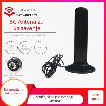 Antena punog spektra 2G/3G/4G, visokog dobitka 12 dBi, omnidirekcionalna, za bežični usmjerivač, model BW5GXWX168-34L2000, Bat Wireless