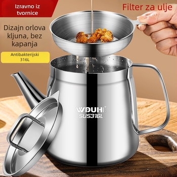 Lonac za ulje s filtrom i košarom za prženje, nehrđajući čelik, kuhinja, Wudu hui, podrijetlo: Chaozhou