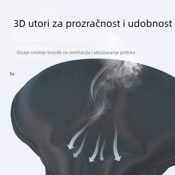 KVDI Navlaka za sjedalo bicikla – Lycra tkanina, silikon gel, visokoelastična pjena; prozračna, potpuno pokrivena, kompatibilna s planinskim biciklima