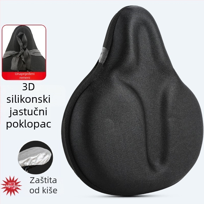 KVDI Navlaka za sjedalo bicikla – Lycra tkanina, silikon gel, visokoelastična pjena; prozračna, potpuno pokrivena, kompatibilna s planinskim biciklima