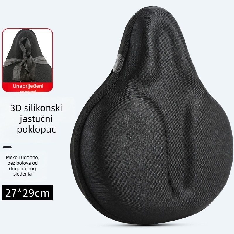 KVDI Navlaka za sjedalo bicikla – Lycra tkanina, silikon gel, visokoelastična pjena; prozračna, potpuno pokrivena, kompatibilna s planinskim biciklima