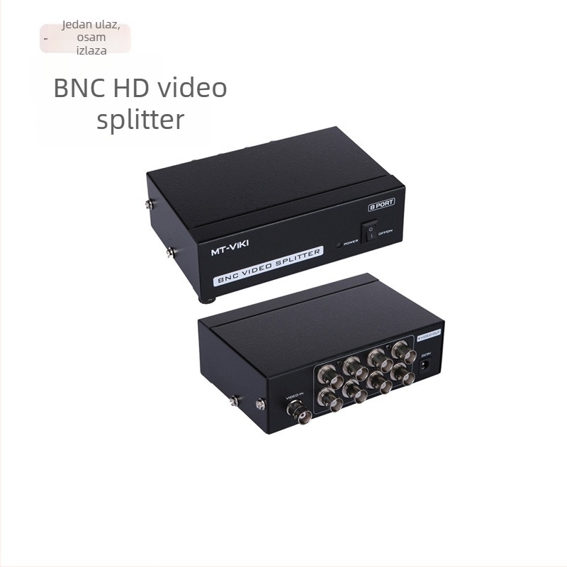 LQT-108BC BNC video distributor, 1 ulaz, 8 izlaza, HD analognog nadgledanje