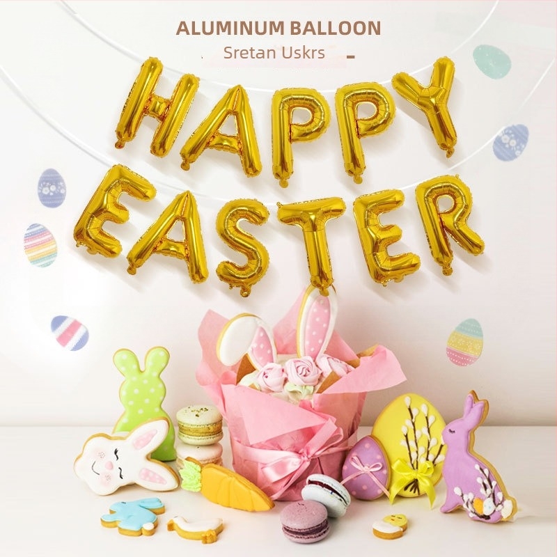 Balon od aluminijske folije – oblik slova, uskršnji dekoracija – bez logotipa